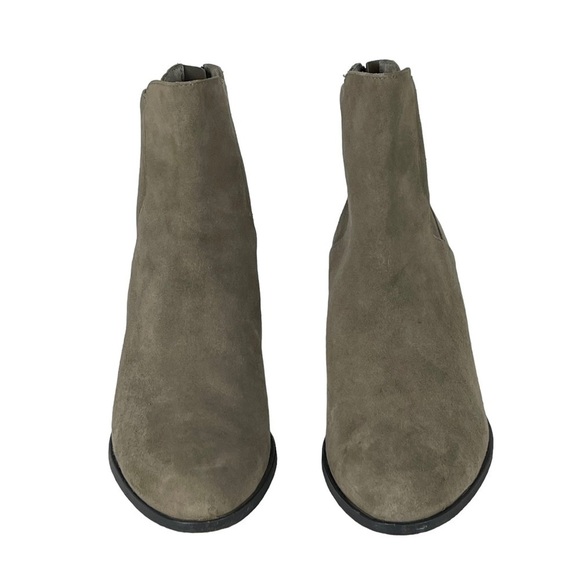 EILEEN FISHER PEER SHADOW TAUPE NUBUCK LEATHER CHELSEA STYLE ANKLE BOOT BOOTIE - Picture 5 of 14